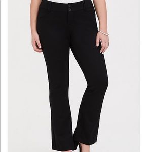 NWT Torrid All Nighter slim boot TALL trouser